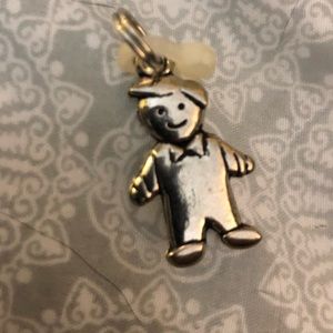 GANC silver toned charm - boy